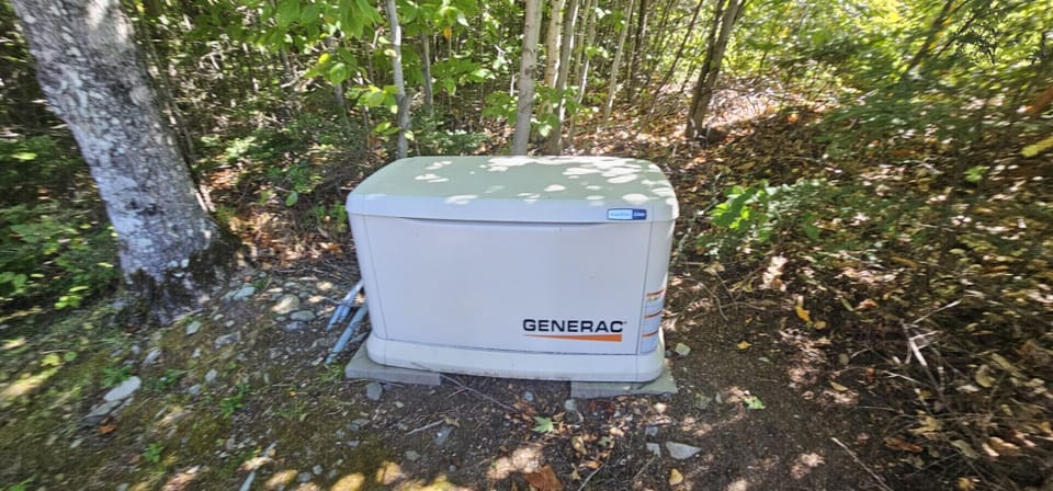 Whole-home generator provides reliable backup power for a worry-free stay.