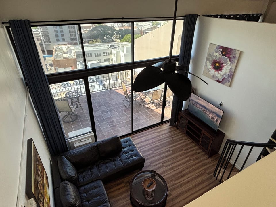 Living room view from upstairs