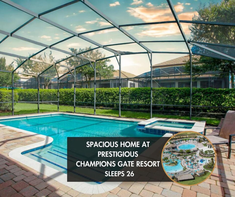 Stay at our 9-bedroom, 5-bathroom home with a private pool and full resort access.