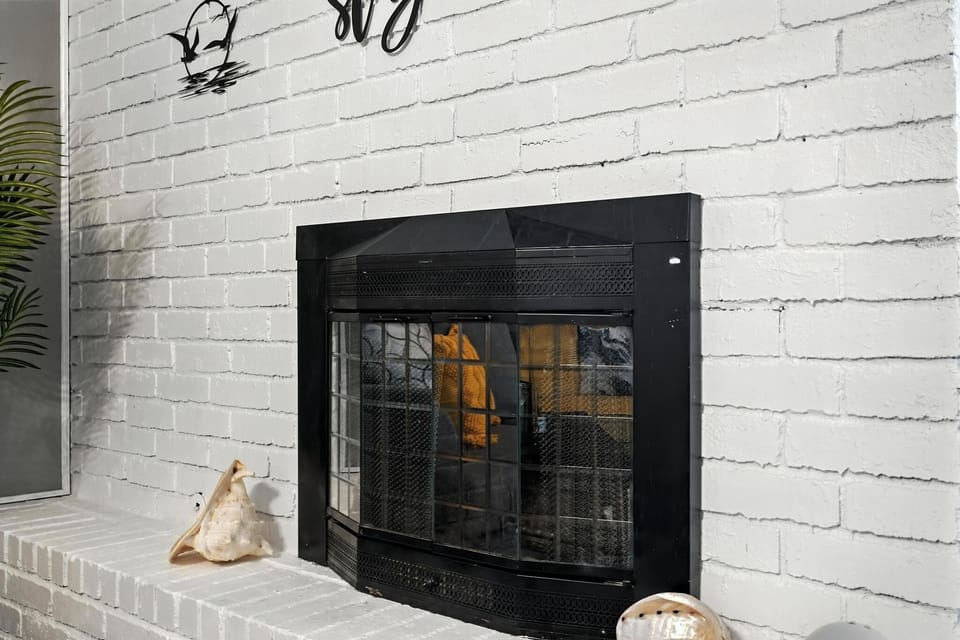 Enjoy a good book or movie night by the fire.