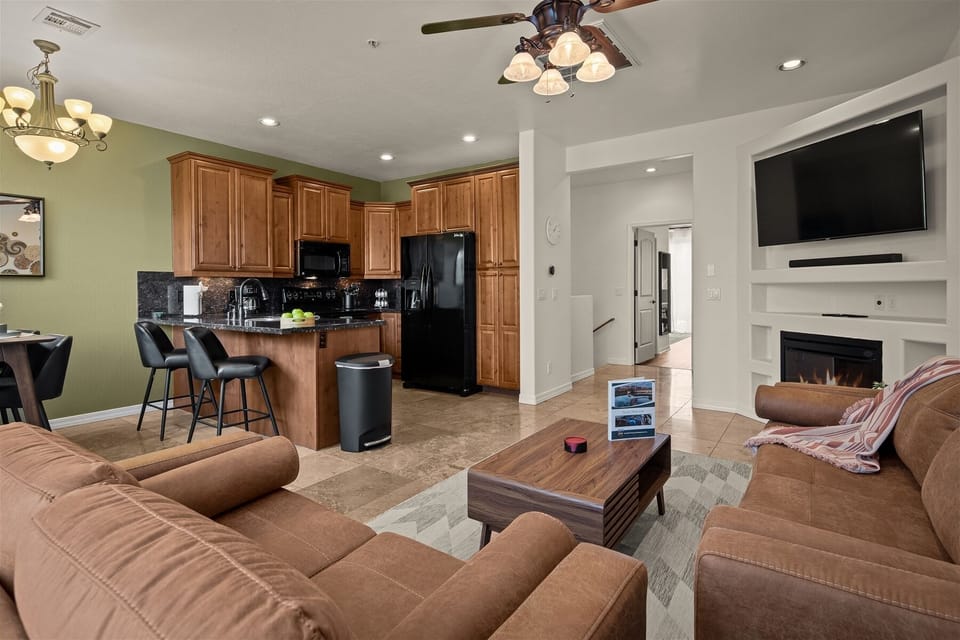 Open plan living area