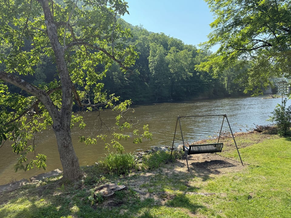 River view from the backyard.