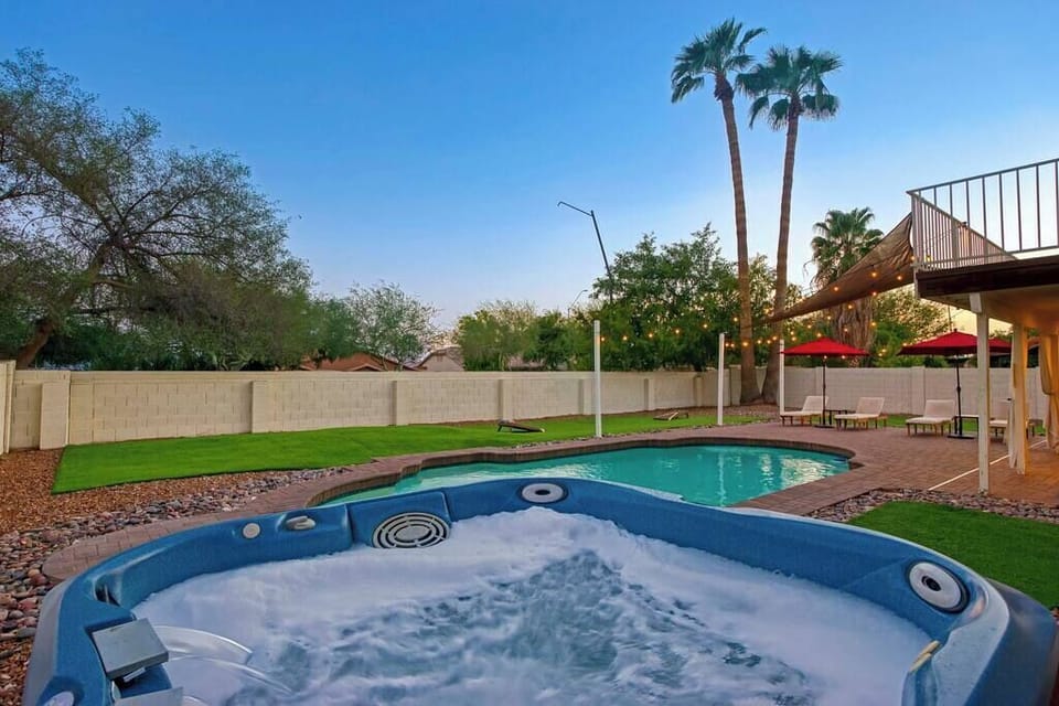 Hot tub's ready when you are