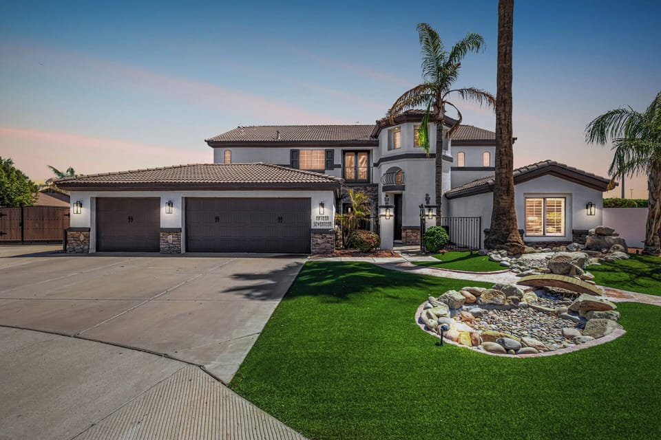 Large home with activities galore inside and outside