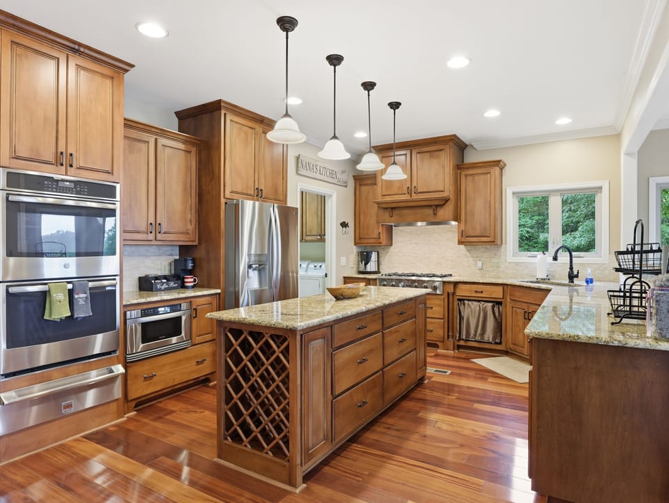 The chefs kitchen has all the must haves for you to cook a homecooked meal.