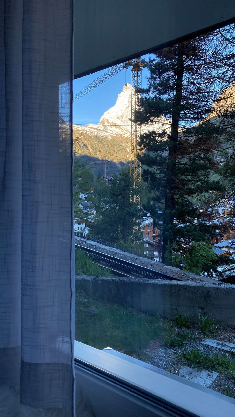 View on Matterhorn from the studio / May 2026