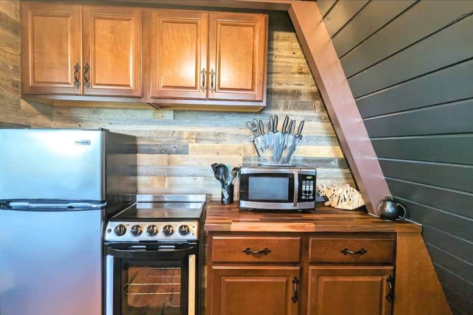 Newly renovated pirate-themed kitchen.