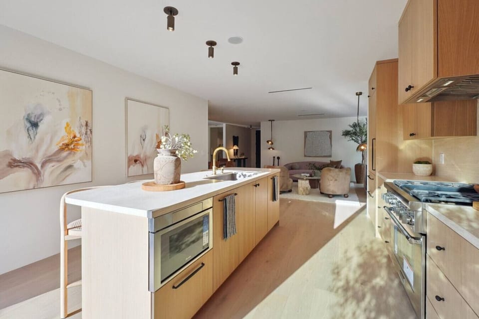 Natural textures and timeless design make this kitchen a home favorite.
