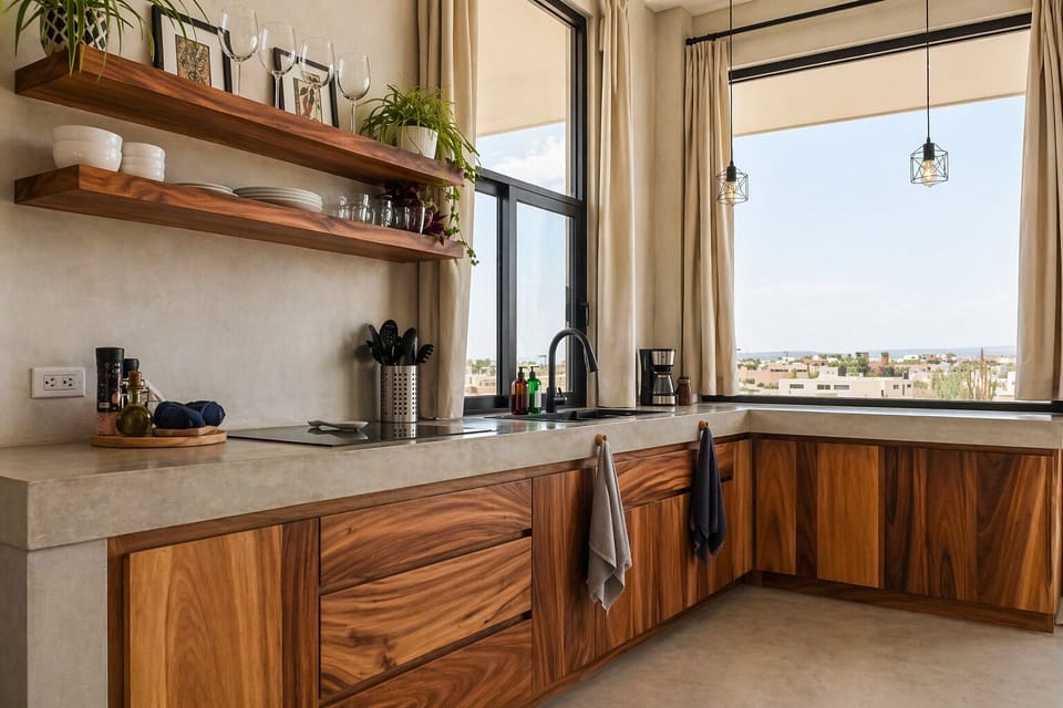 Cooking basics | Coffee maker | Complimentary coffee | Kitchen essentials | Mini fridge | Stovetop | Air fryer | Wine glasses