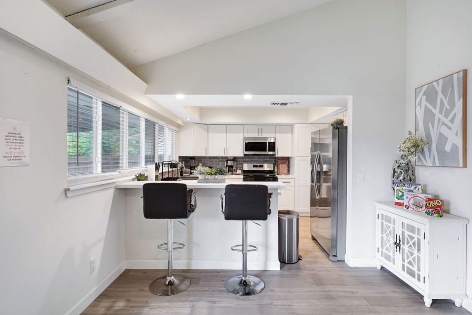 2  bar stools included for your convenience.
