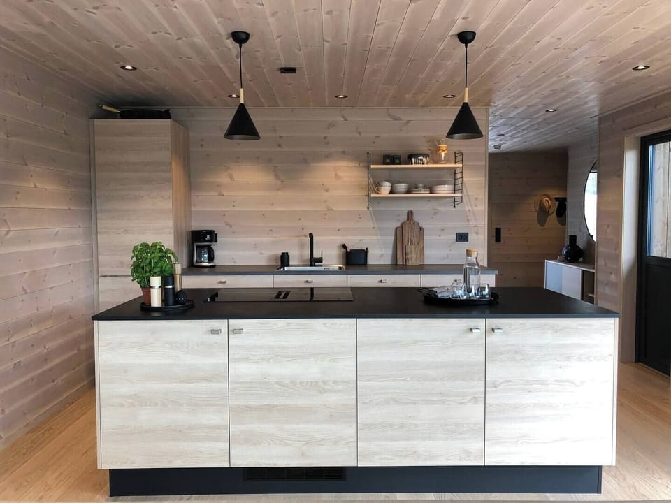Gourmet kitchen with induction cooktop