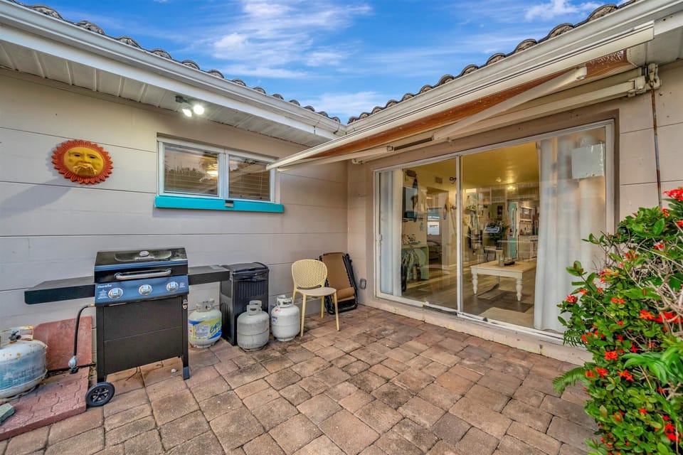 Grill and chill on your private patio