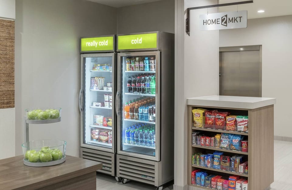 Grab late-night snacks and cold drinks just steps away.