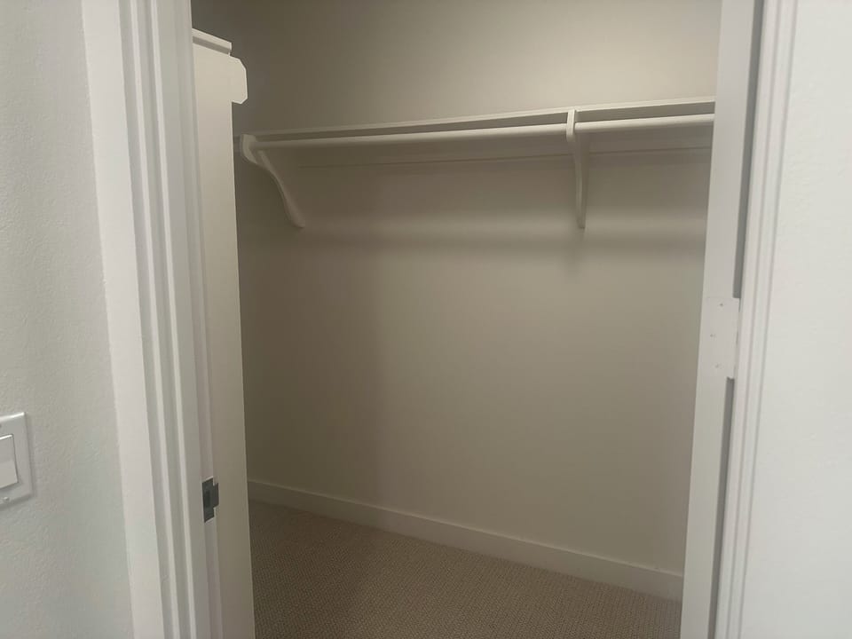3 walk in closets available