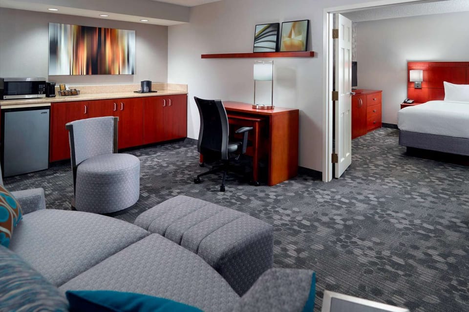 Enjoy easy snacks and coffee with a convenient in-room kitchenette.