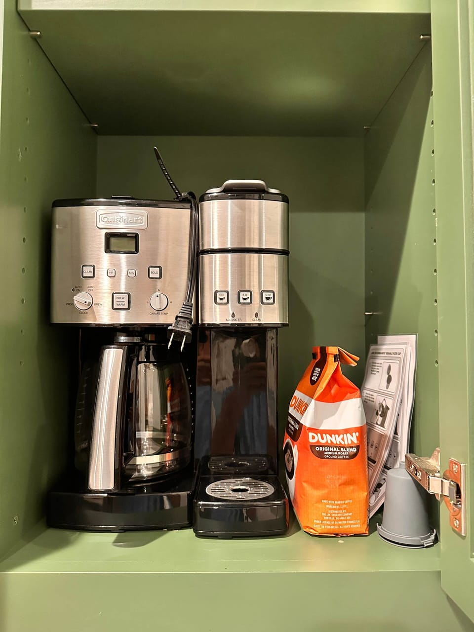 Enjoy fresh coffee your way—Keurig single cups or a full pot.