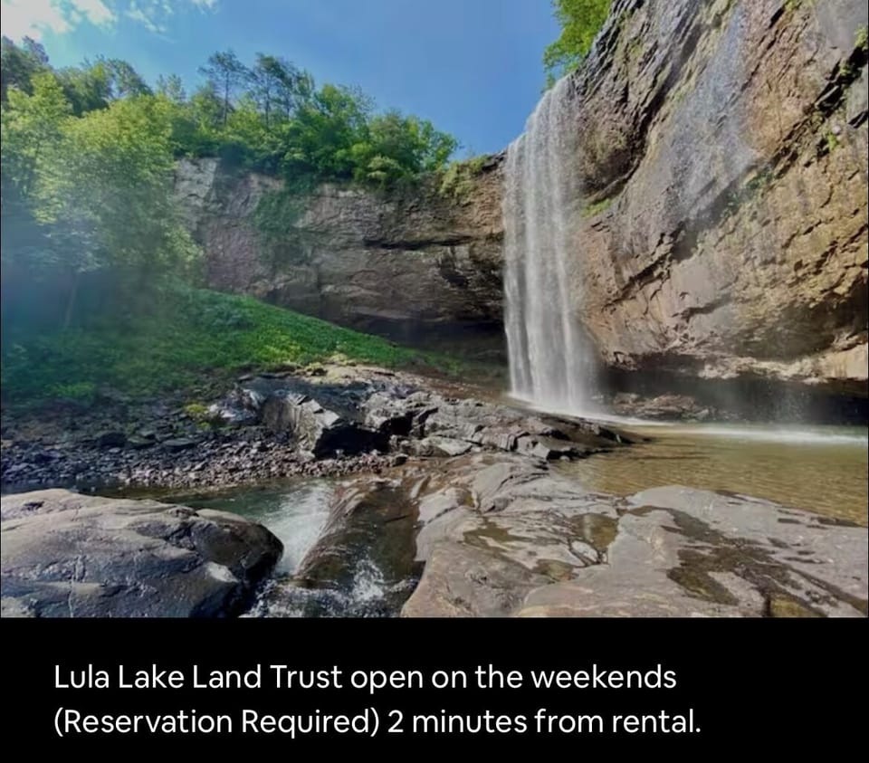 View of nearby Lula Lake Land Trust