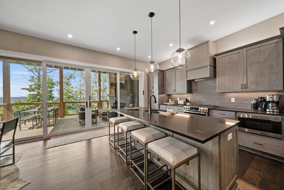 State of the Art Kitchen Flows to the Outdoor Living Area
