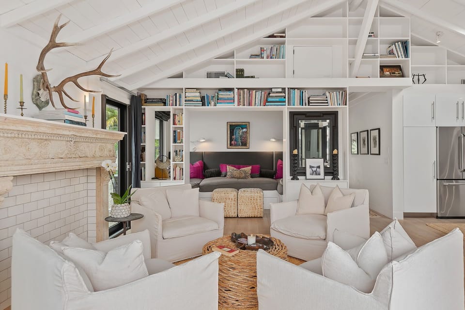 Ample seating arrangement in the main living room
