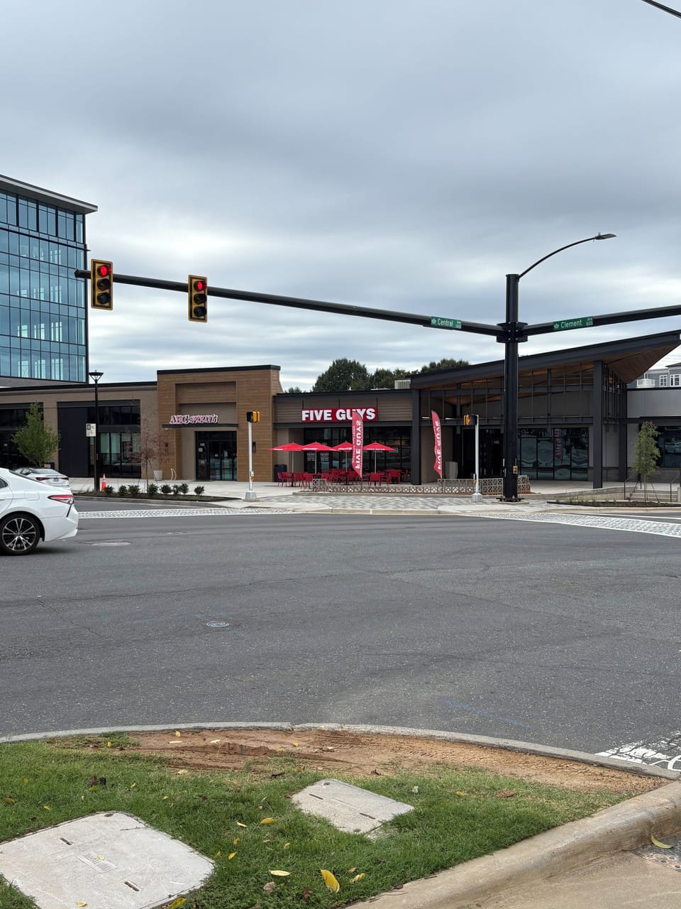 Five guys/ ABC store just steps away