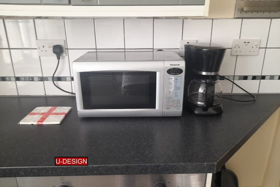 Microwave and coffee maker