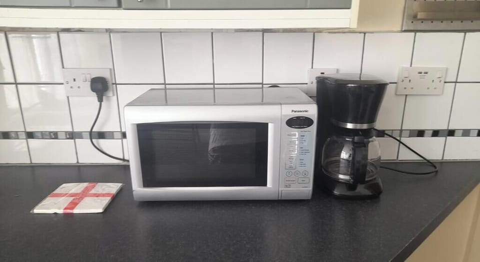 Microwave and coffee maker