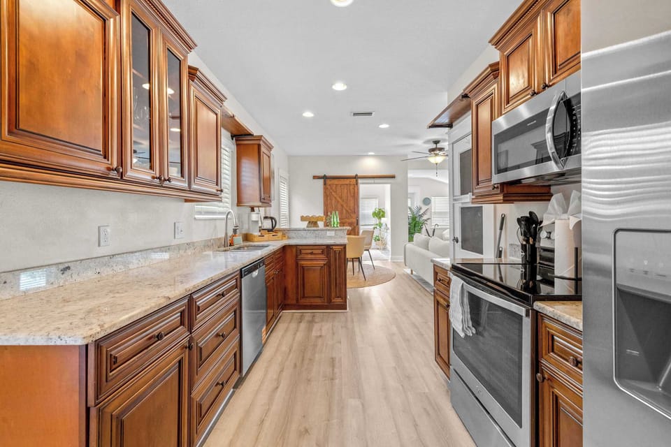 Prepare your favorite meals in the full kitchen
