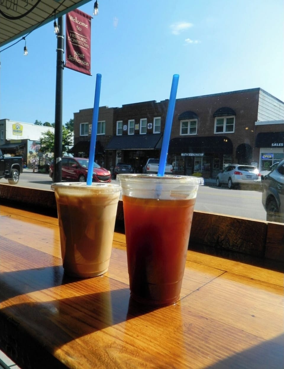 Grab a coffee at one of the adorable shops on main street