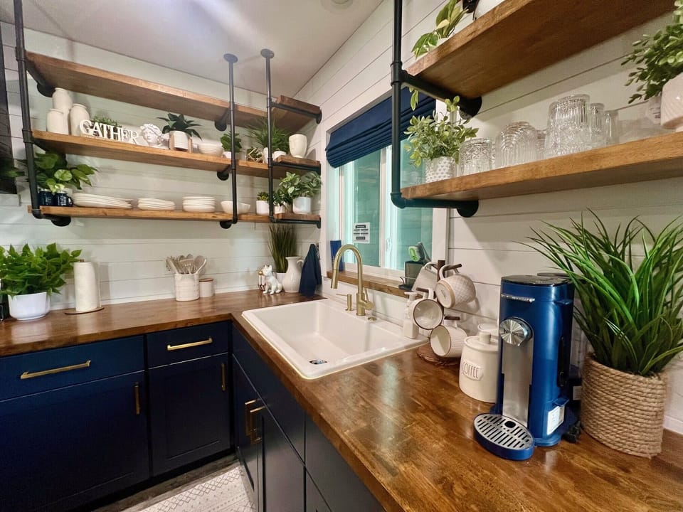 Ninja coffee station stocked with local award winning coffee, sugars and milks