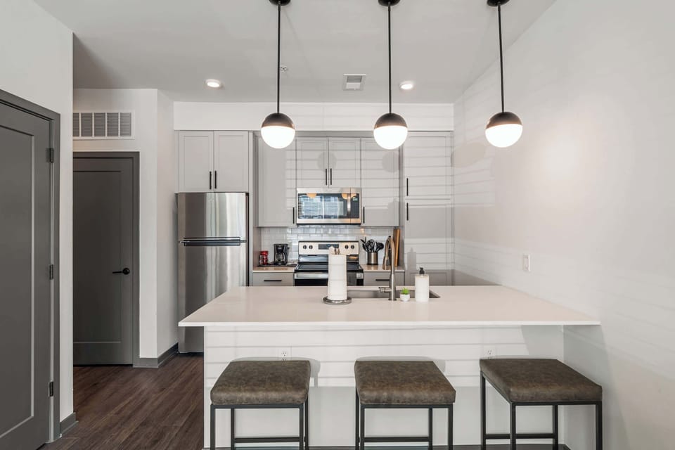 Kitchen and dining area