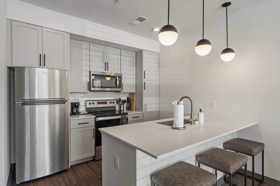 Kitchen and dining area