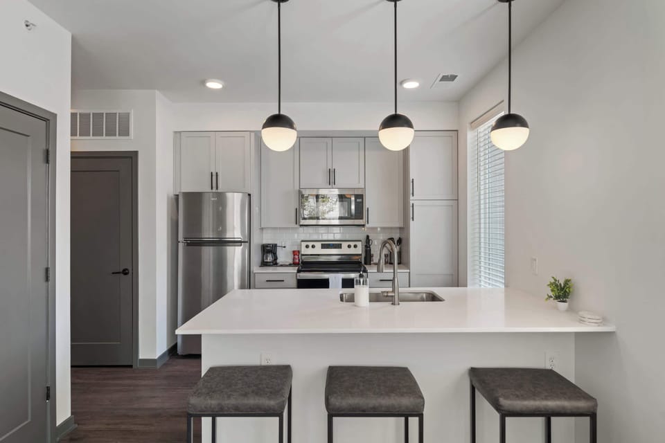 Kitchen and dining area