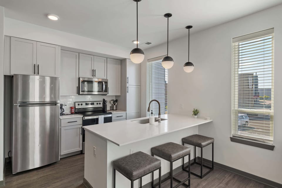 Kitchen and dining area