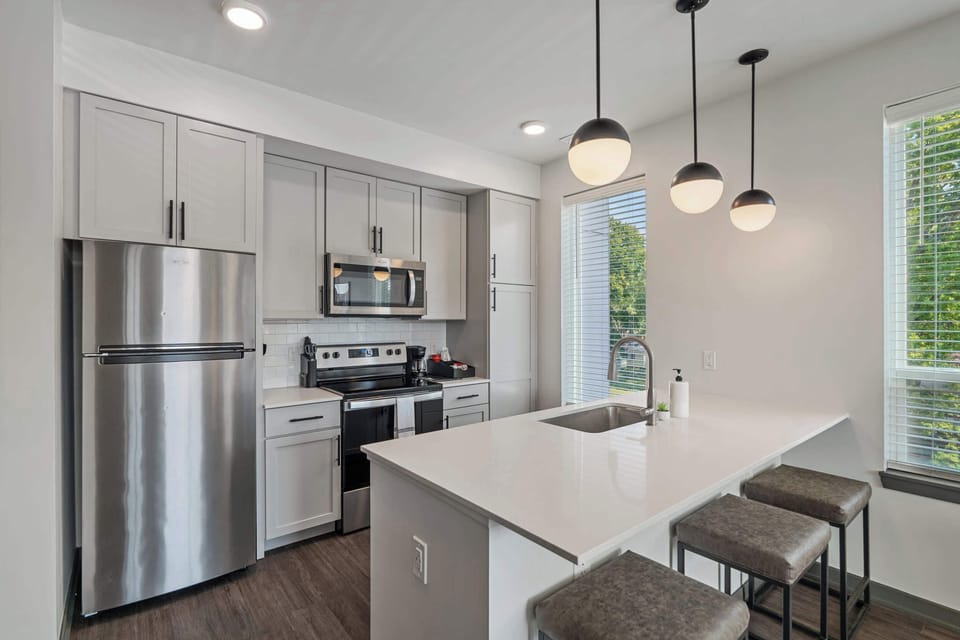 Kitchen and dining area