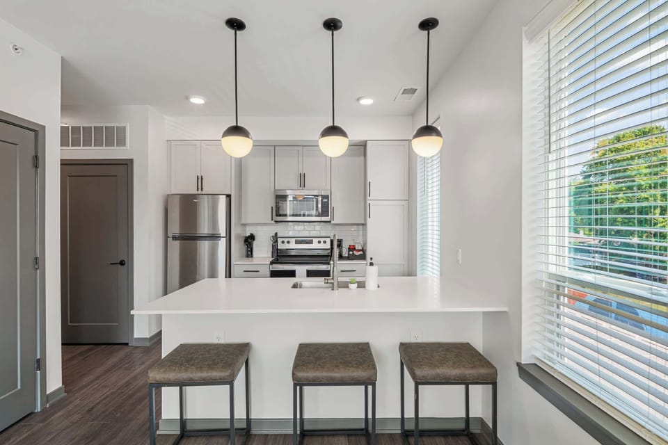 Kitchen and dining area