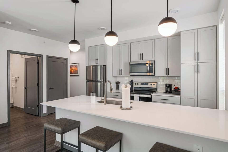 Kitchen and dining area