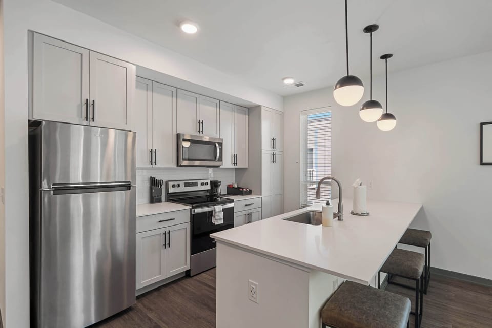 Kitchen and dining area