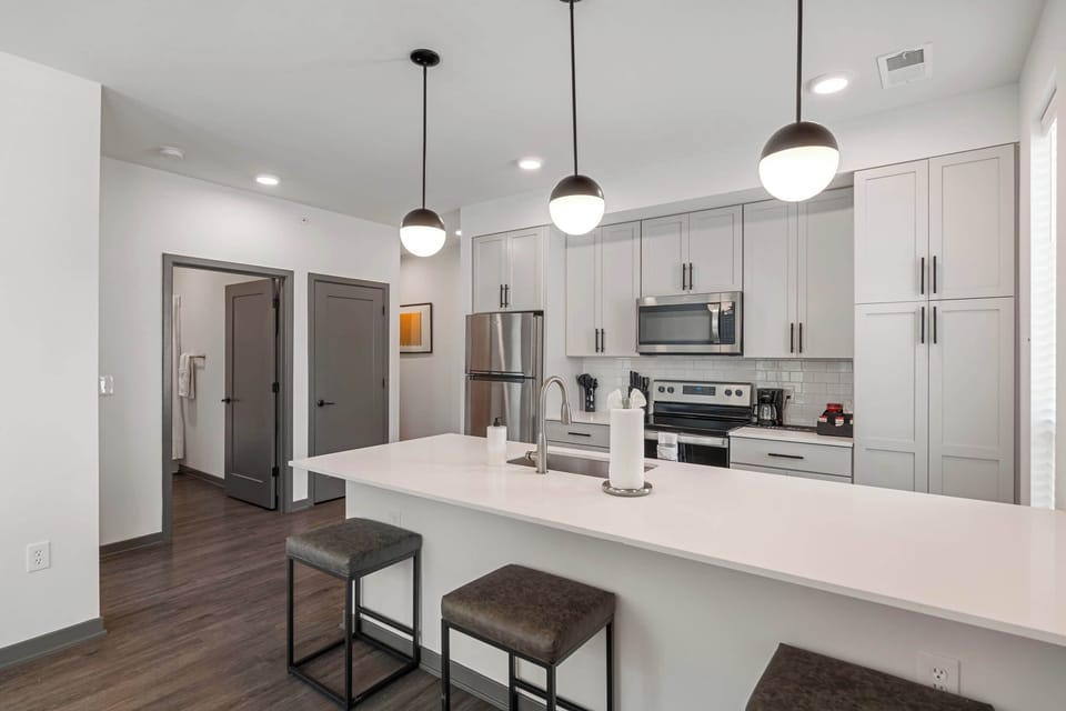Kitchen and dining area
