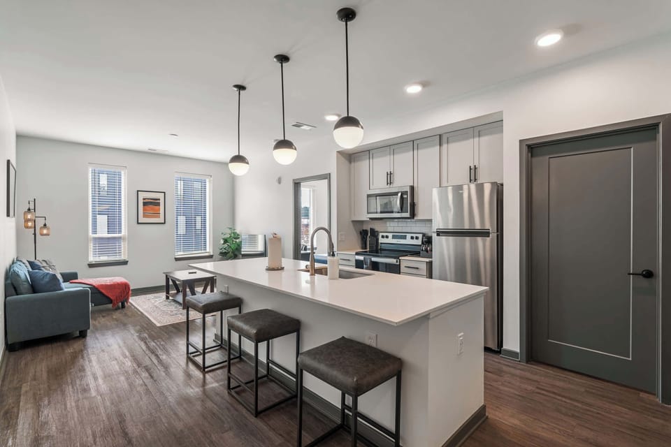 Kitchen and dining area