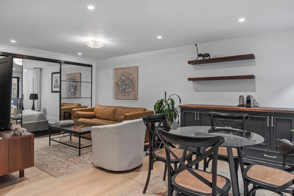 Lower Living room (exit to patio) with sleeper sofa
