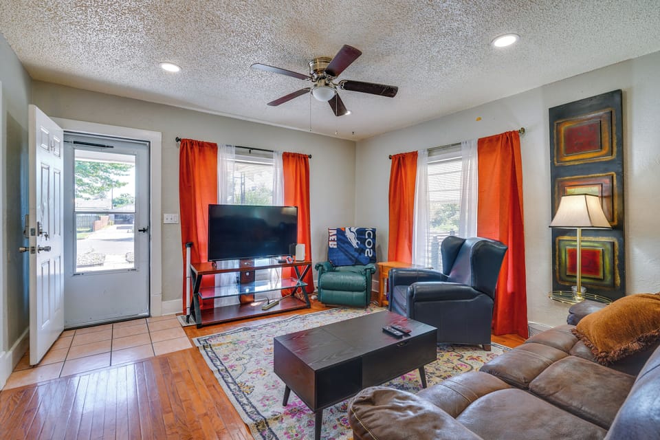 Pueblo Vacation Rental | 3BR | 1BA | 1,100 Sq Ft | 4 Steps to Enter