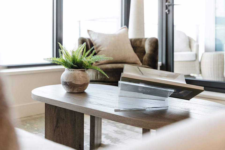 Bright and cozy living area to relax and unwind
