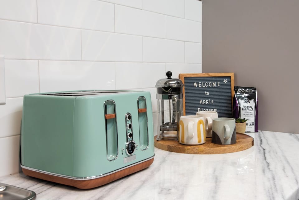 Kitchen coffee bar for morning routines