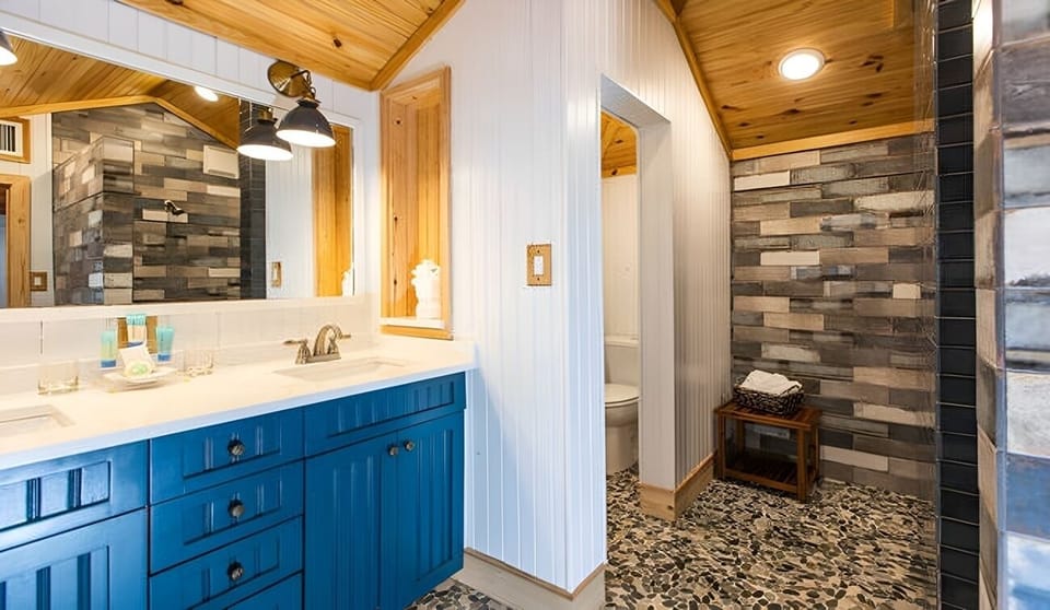 Refresh in a bright bath with generous vanity space.
