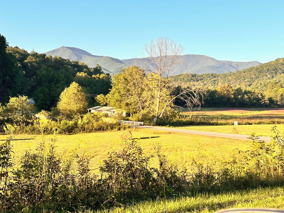 Gorgeous mountain views as you enter into Cowee Valley