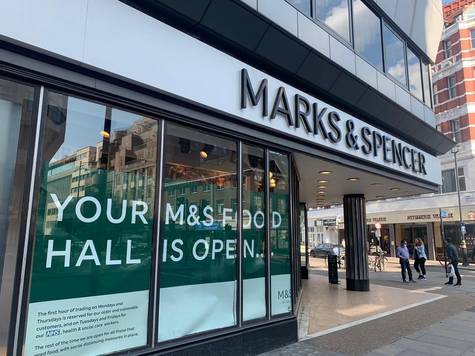 We are opposite of Marks&Spencer