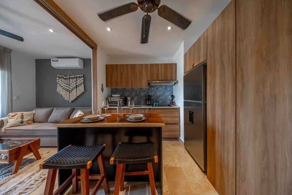 Cook, dine, and relax in this bright and inviting kitchen and dining space