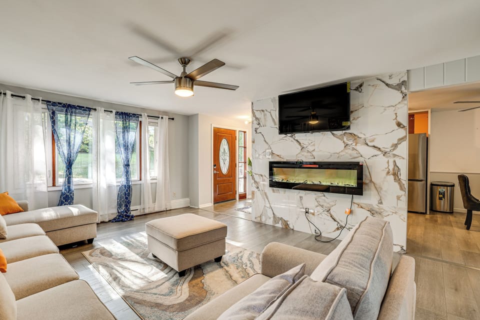 Waterbury Vacation Rental | 3BR | 1BA | Steps Required | 1,115 Sq Ft