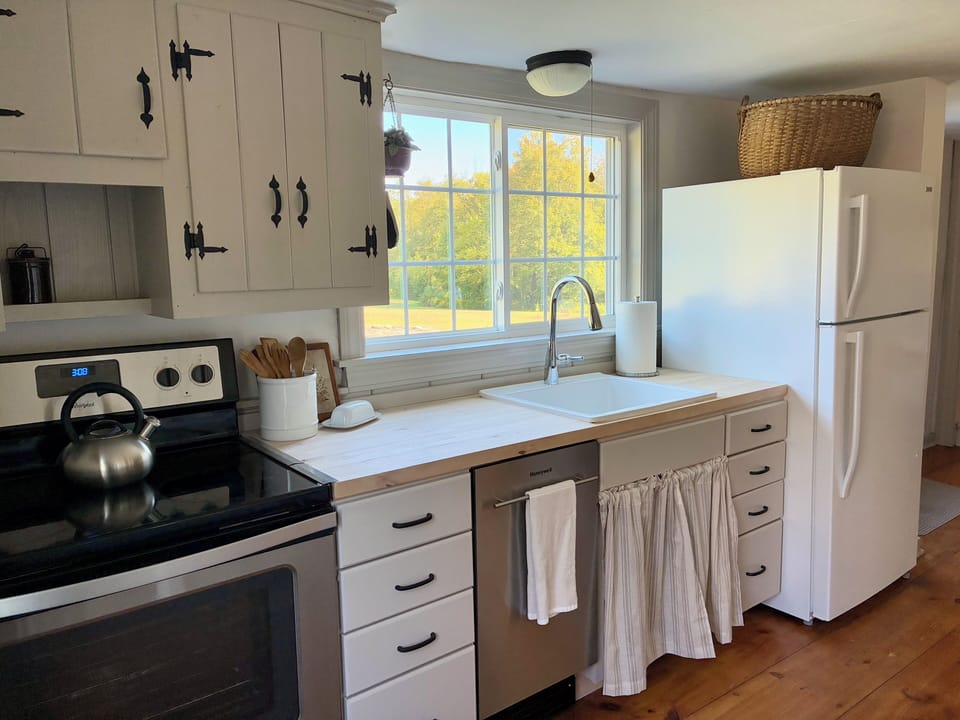 Adorable cottage kitchen with a view!