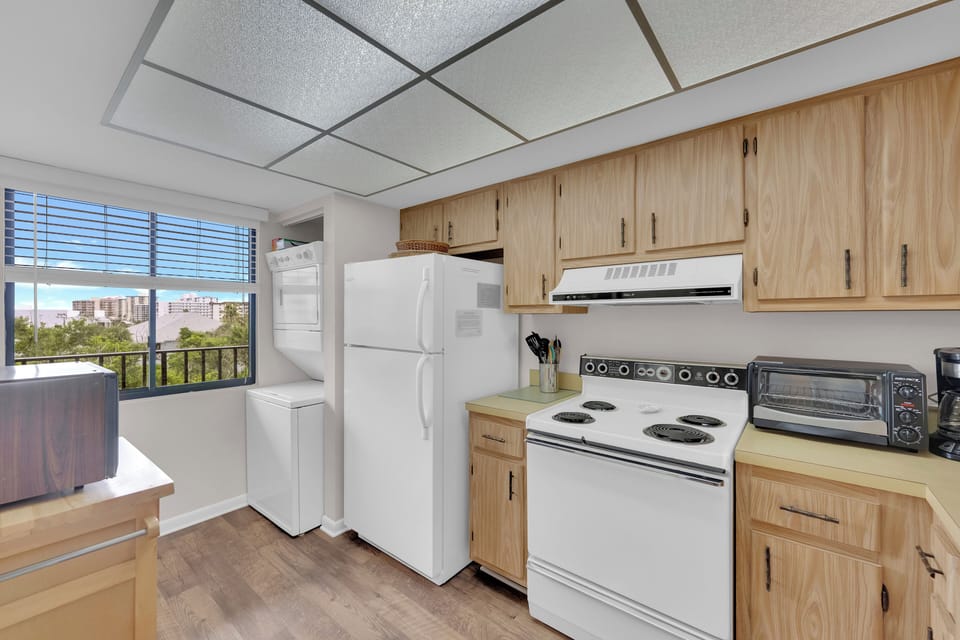 Prepare meals in your fully equipped kitchen. 